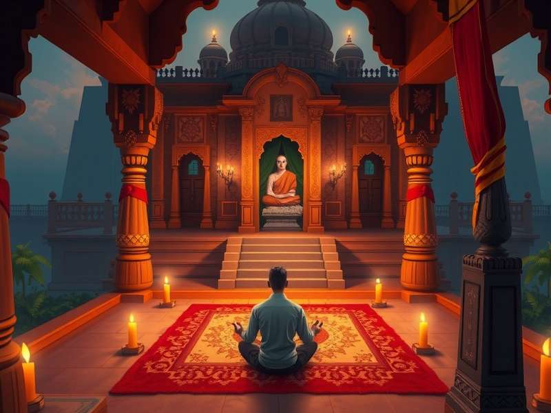 Spiritual Sojourn India meditation interface